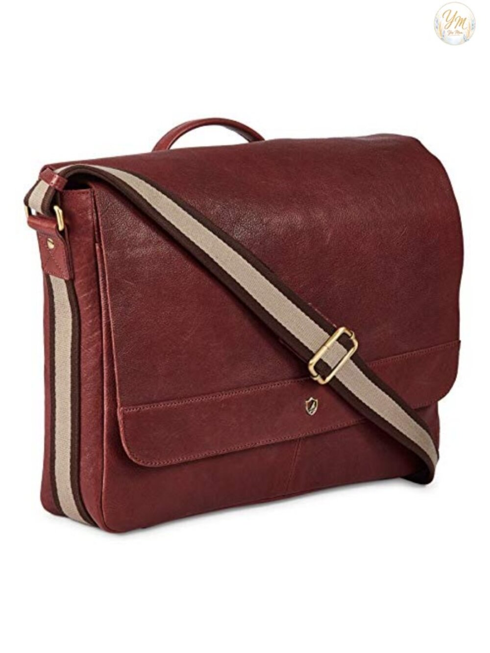 Real Leather Laptop Bag Messenger Satchel Shoulder Bag Fits 16 Inch Laptop